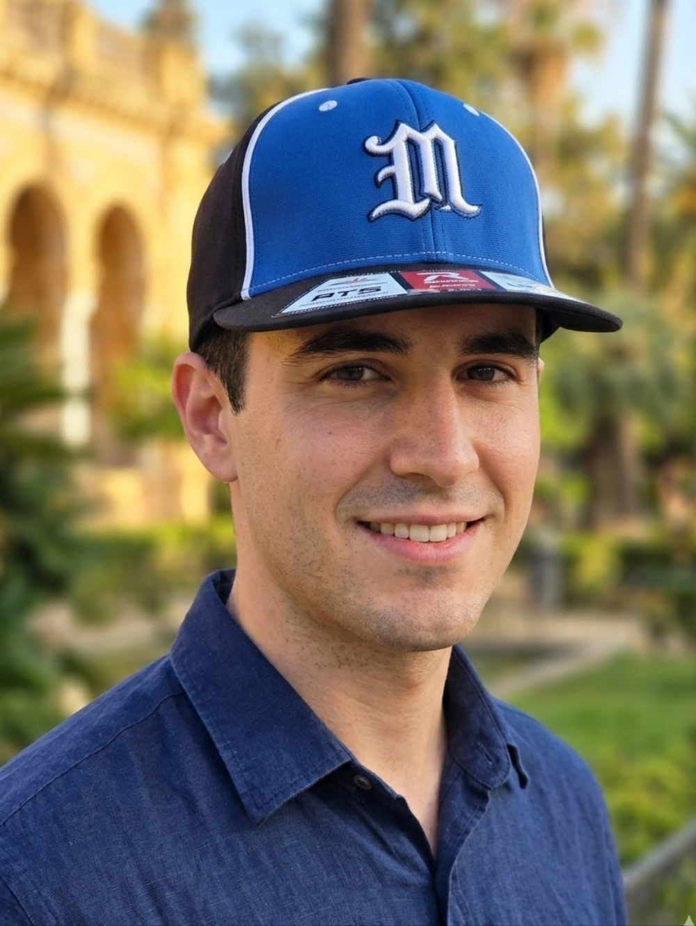 Richardson PTS20 Lite Performance Team Series Hat Cap L-XL Blue Black Flexfit